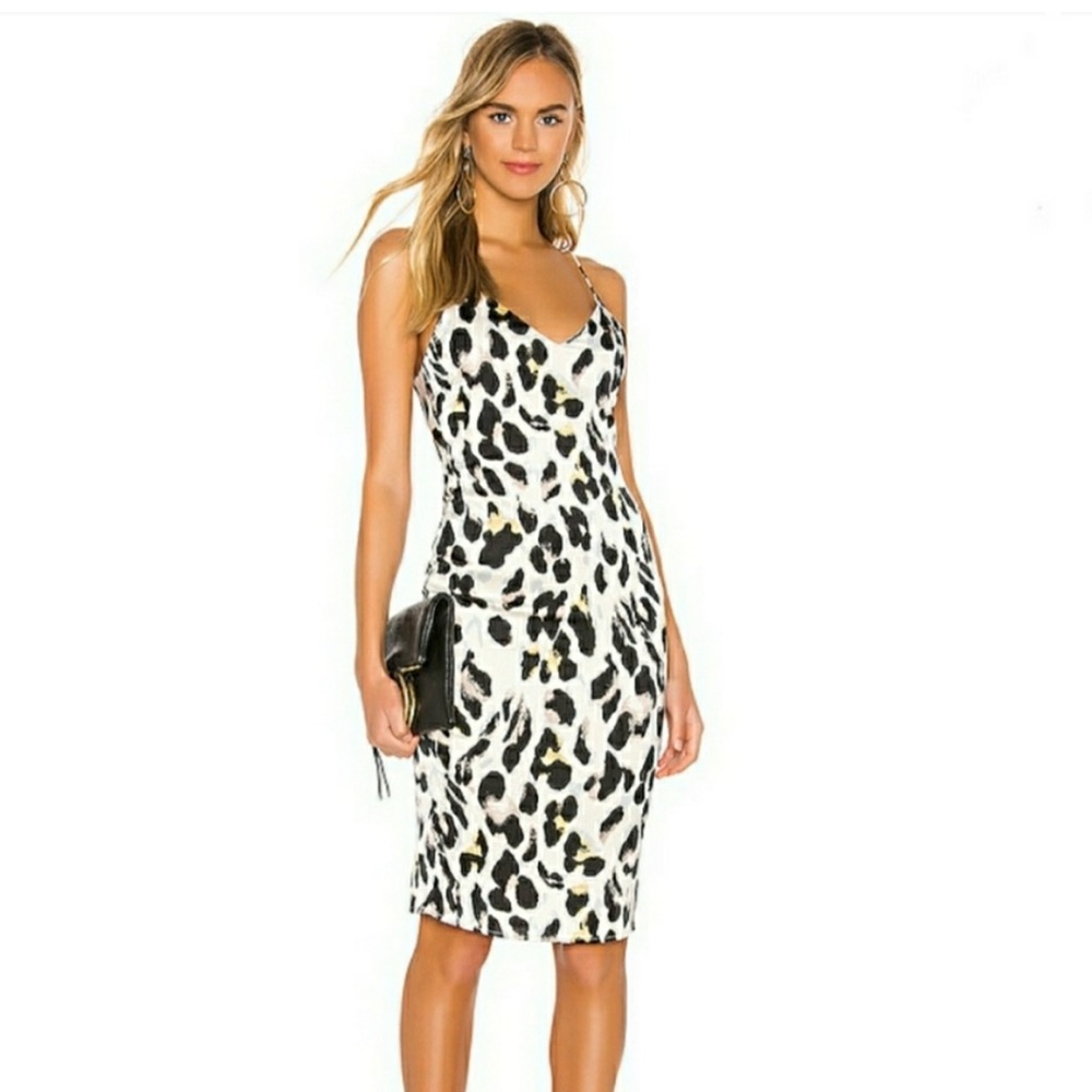 Superdown leopard print dress Small NWT